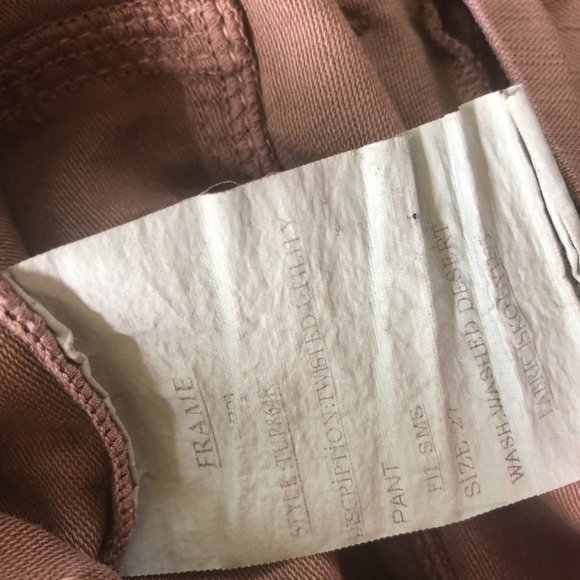 Frame Twisted Utility Pant in Washed Desert - Picture 10 of 10